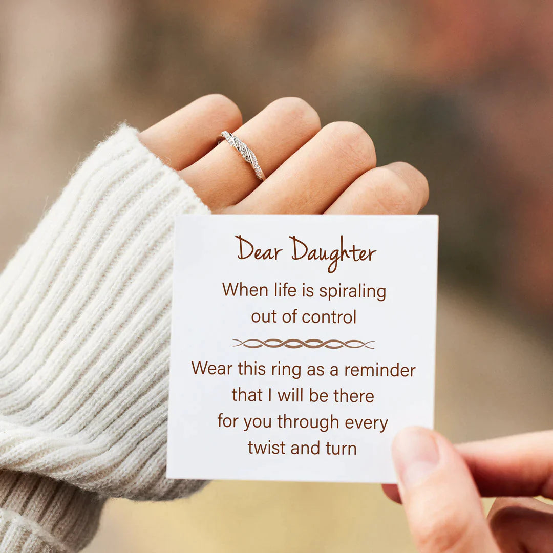 Through Every Twist And Turn Triple Spiral Ring